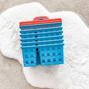 NWT 8 Teal & 2 Red Mini Caddy Sachet